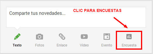 Herramienta para hacer encuestas Google+ Orientdorweb