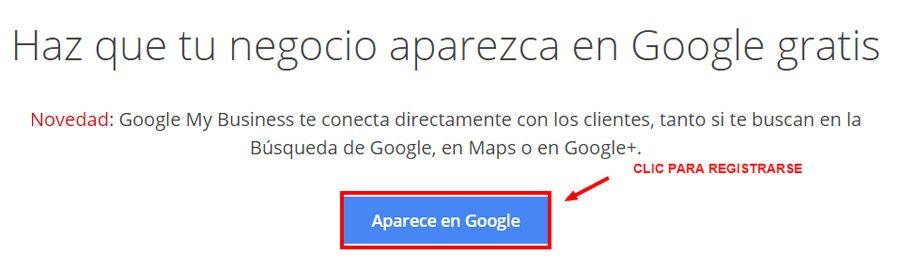 Google My Business registro Orientadorweb